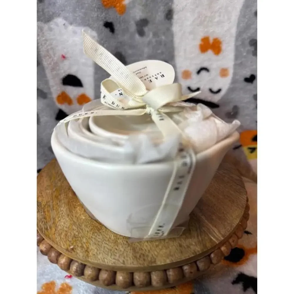 Rae Dunn “ONE” White Ceramic Measuring Cups Set of 4 Artisan Collection NWT